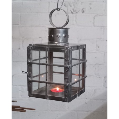 Tinplate lantern, square