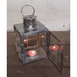 Tinplate lantern, square